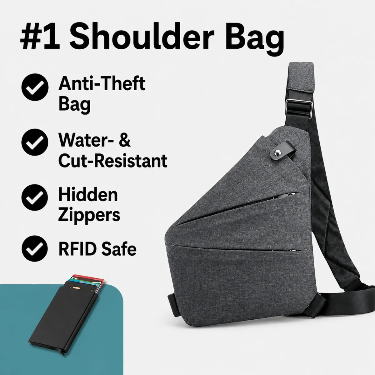 Anti-Theft Crossbody Bag
