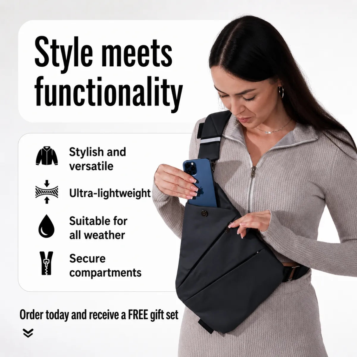 Anti-Theft Crossbody Bag